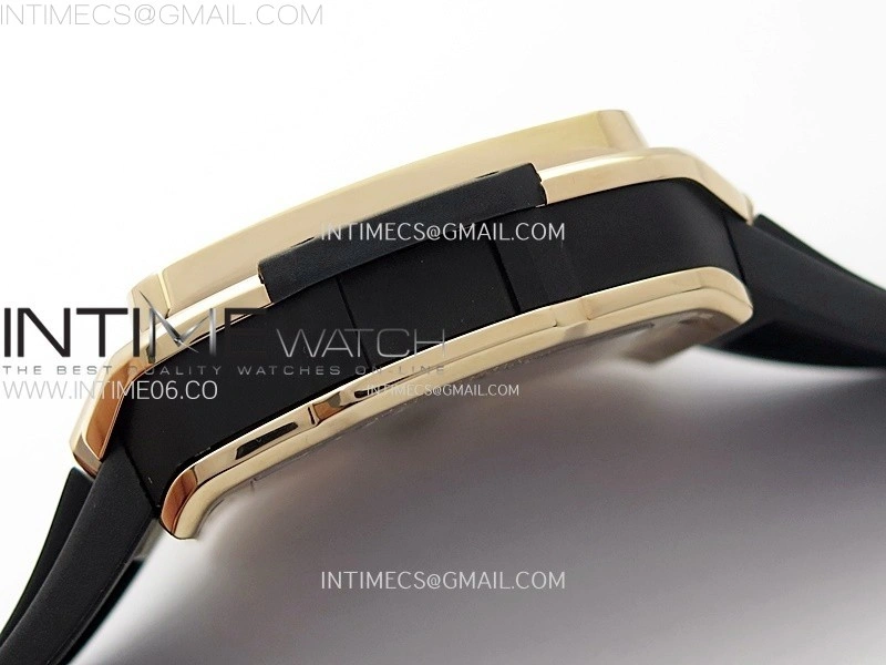 Square Bang Unico 42mm RG BBF 1:1 Best Edition Skeleton Dial on Black Rubber Strap A1280