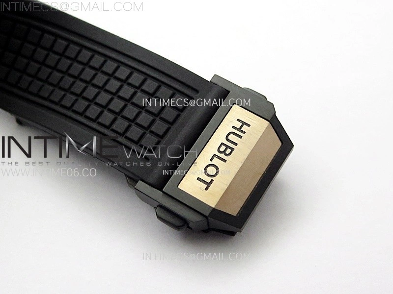 Square Bang Unico 42mm RG BBF 1:1 Best Edition Skeleton Dial on Black Rubber Strap A1280