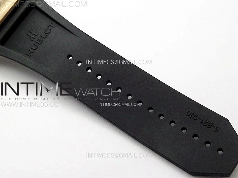Square Bang Unico 42mm RG BBF 1:1 Best Edition Skeleton Dial on Black Rubber Strap A1280
