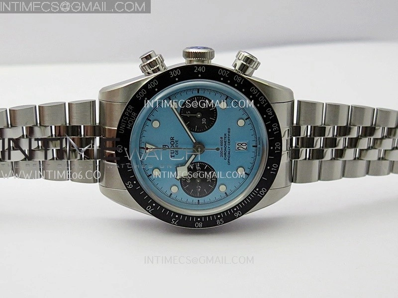 Black Bay Chrono M79360N SS ZF 1:1 Best Edition Tiffany Blue Dial On SS Bracelet DD7750