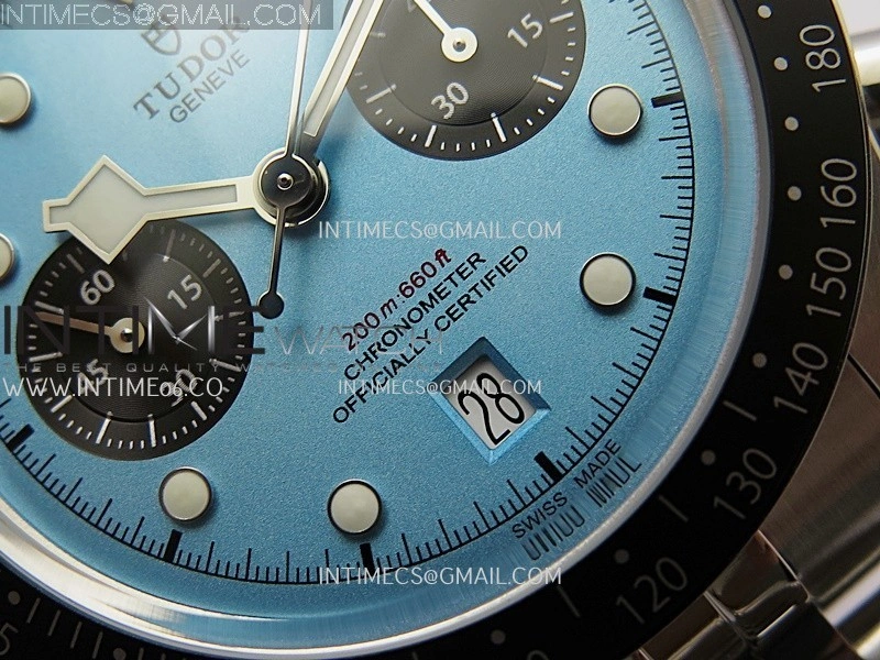 Black Bay Chrono M79360N SS ZF 1:1 Best Edition Tiffany Blue Dial On SS Bracelet DD7750