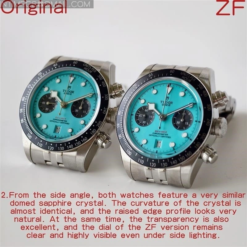 Black Bay Chrono M79360N SS ZF 1:1 Best Edition Tiffany Blue Dial On SS Bracelet DD7750