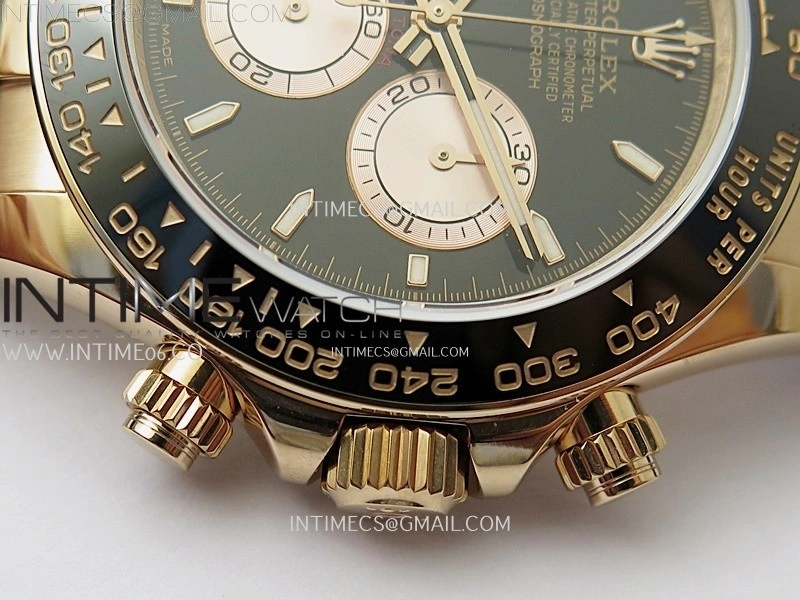 Daytona 126515 QF Gain Weight 1:1 Best Edition Black Dial RG Subdial Sticks Markers on Oysterflex Strap SH4131 V11