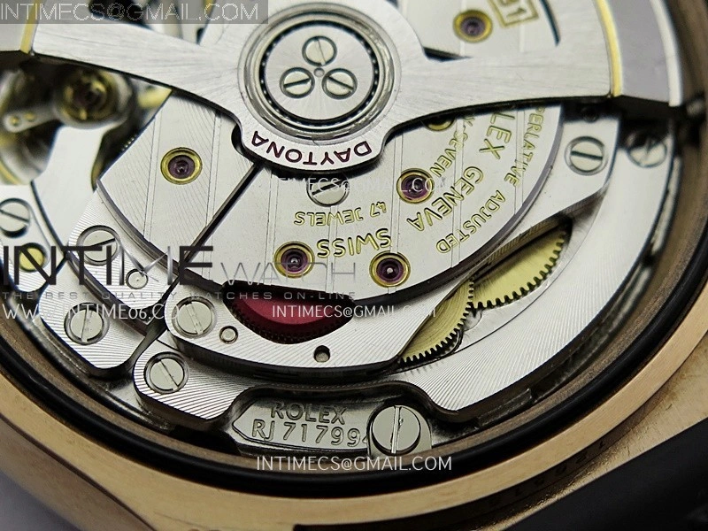 Daytona 126515 QF Gain Weight 1:1 Best Edition Black Dial RG Subdial Sticks Markers on Oysterflex Strap SH4131 V11