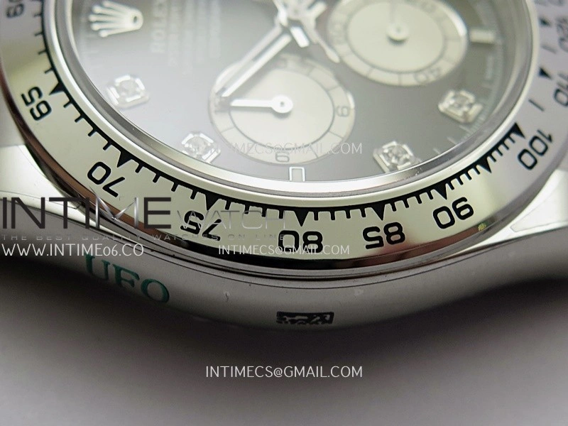 Daytona 126509 904L SS UFO 1:1 Best Edition Black Dial Silver Subdial Diamond Marker On 904L SS Bracelet UF4131