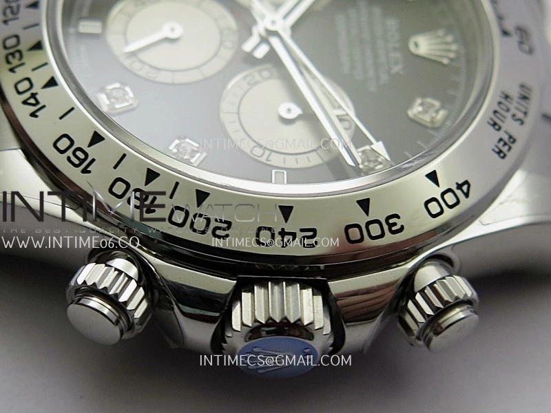 Daytona 126509 904L SS UFO 1:1 Best Edition Black Dial Silver Subdial Diamond Marker On 904L SS Bracelet UF4131