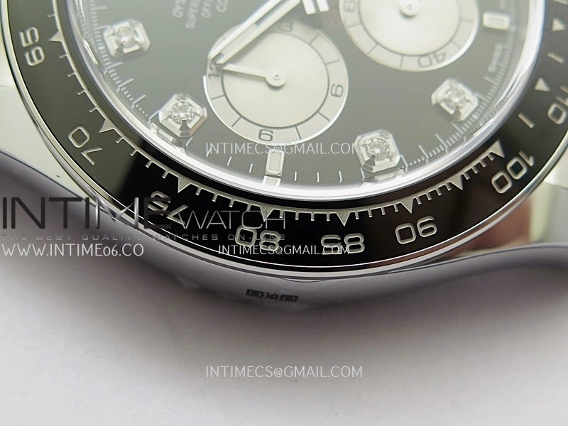 Daytona 126519 Gain Weight ARF 1:1 Best Edition Black Dial Silver Subdial Diamond Marker On Oysterflex Strap DD4131