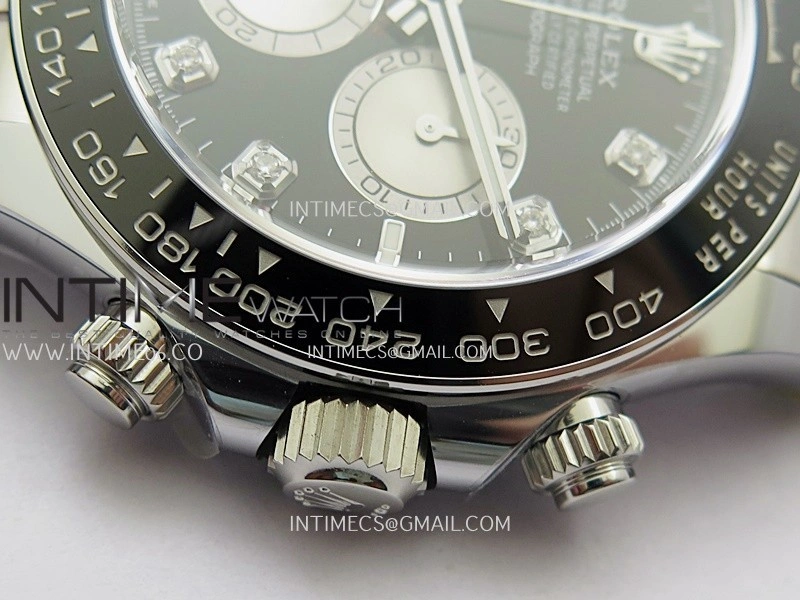 Daytona 126519 Gain Weight ARF 1:1 Best Edition Black Dial Silver Subdial Diamond Marker On Oysterflex Strap DD4131