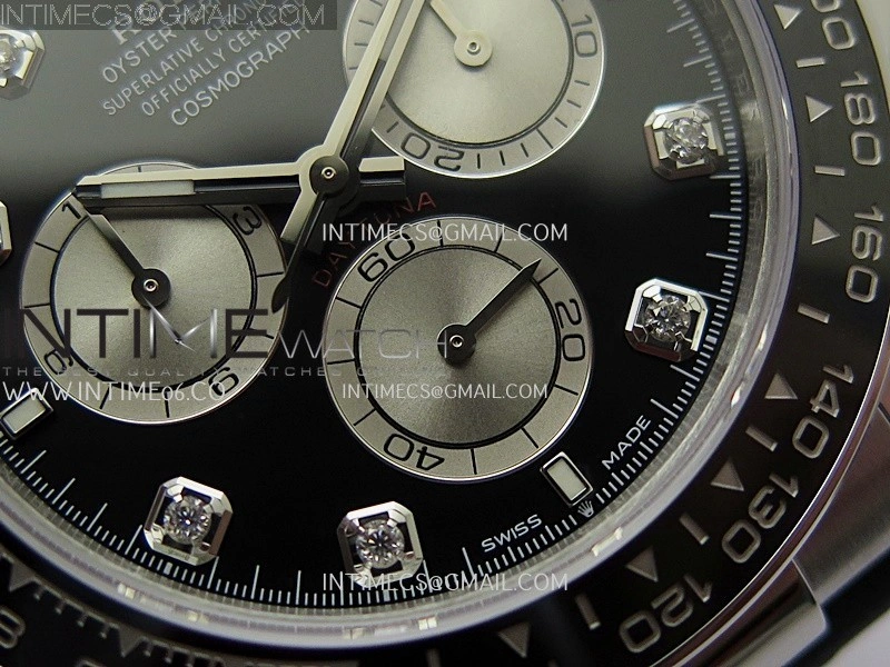 Daytona 126519 Gain Weight VSF 1:1 Best Edition Black Dial Silver Subdial Diamond Marker on Oysterflex Strap DD4131
