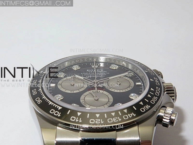 Daytona 126519 Gain Weight VSF 1:1 Best Edition Black Dial Silver Subdial Diamond Marker on Oysterflex Strap DD4131