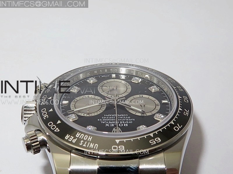 Daytona 126519 Gain Weight VSF 1:1 Best Edition Black Dial Silver Subdial Diamond Marker on Oysterflex Strap DD4131