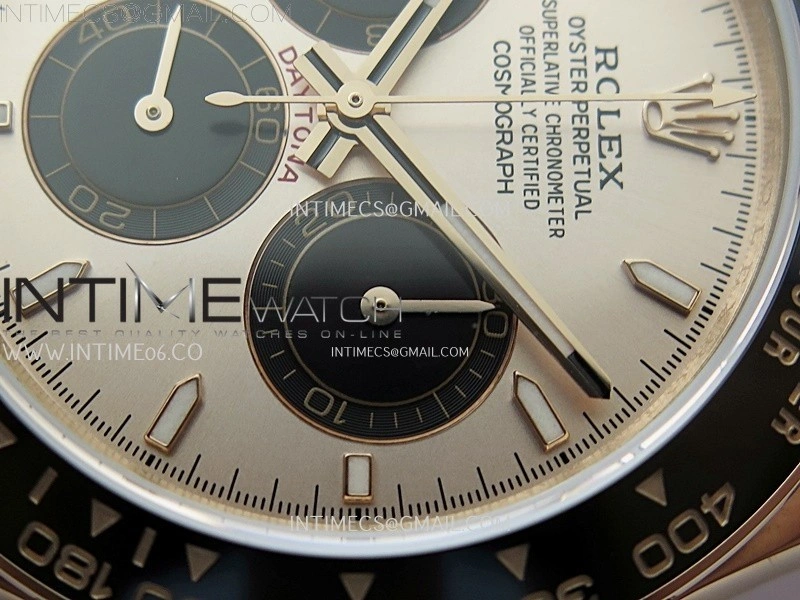 Daytona 126515 QF Gain Weight 1:1 Best Edition RG Dial Black Subdial Sticks Markers on Oysterflex Strap SH4131 V11