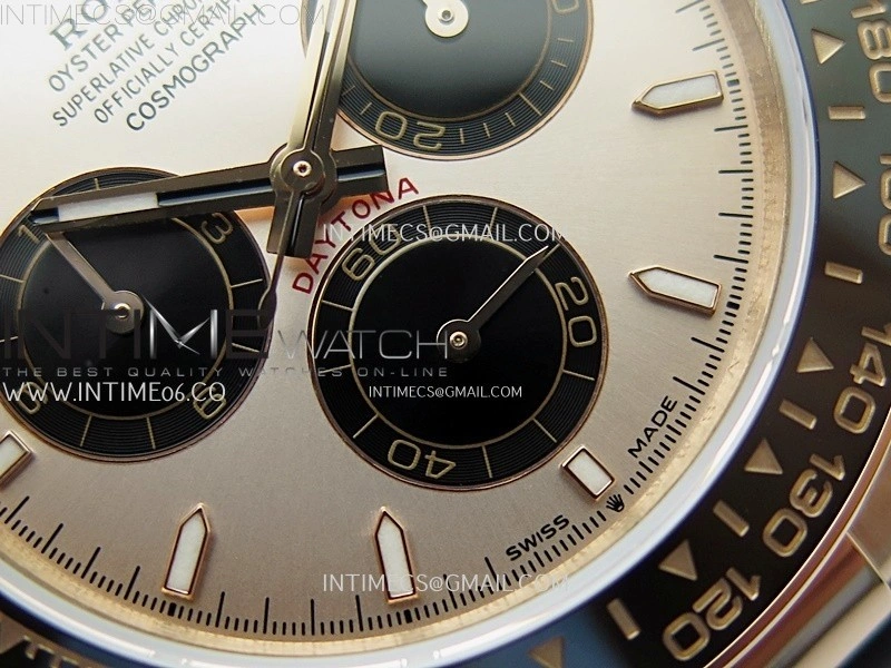 Daytona 126515 QF Gain Weight 1:1 Best Edition RG Dial Black Subdial Sticks Markers on Oysterflex Strap SH4131 V11