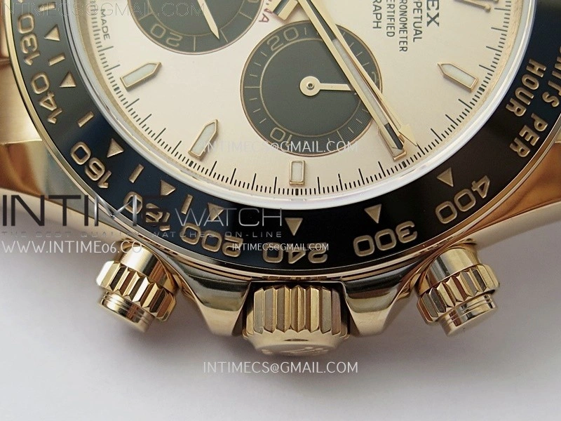 Daytona 126515 QF Gain Weight 1:1 Best Edition RG Dial Black Subdial Sticks Markers on Oysterflex Strap SH4131 V11