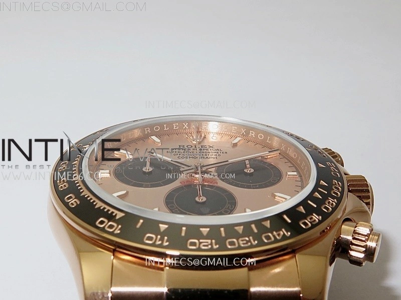 Daytona 126515 QF Gain Weight 1:1 Best Edition RG Dial Black Subdial Sticks Markers on Oysterflex Strap SH4131 V11