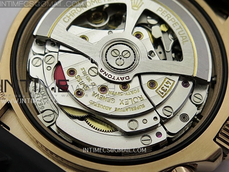 Daytona 126515 QF Gain Weight 1:1 Best Edition RG Dial Black Subdial Sticks Markers on Oysterflex Strap SH4131 V11