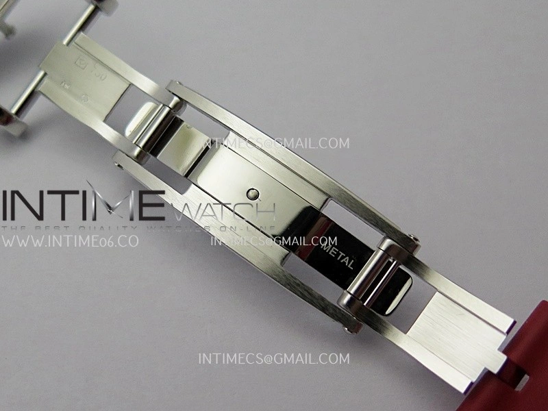 RM07 Paved Snowflake Cut Diamonds SS ZF Best Edition Red MOP Diamond Skeleton Dial On Red Rubber Strap Asian CRMA2 Clone