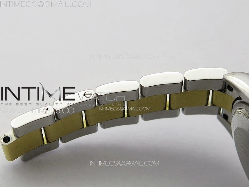 DateJust 31mm 72610 SS YG Crystals Bezel APSF Best Edition White MOP Dial Crystals Markers on Oyster Bracelet A2824