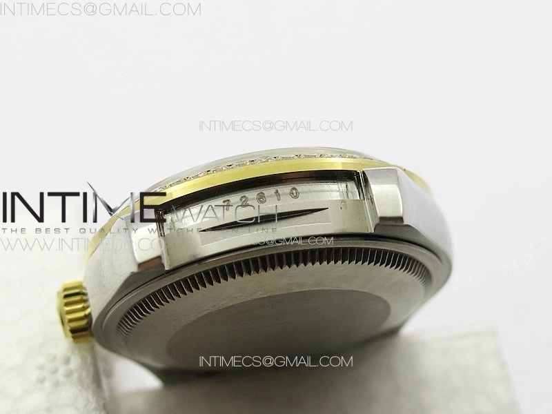 DateJust 31mm 72610 Crystals Bezel SS YG APSF Best Edition Blue Flowers Crystals Dial on Oyster Bracelet A2824