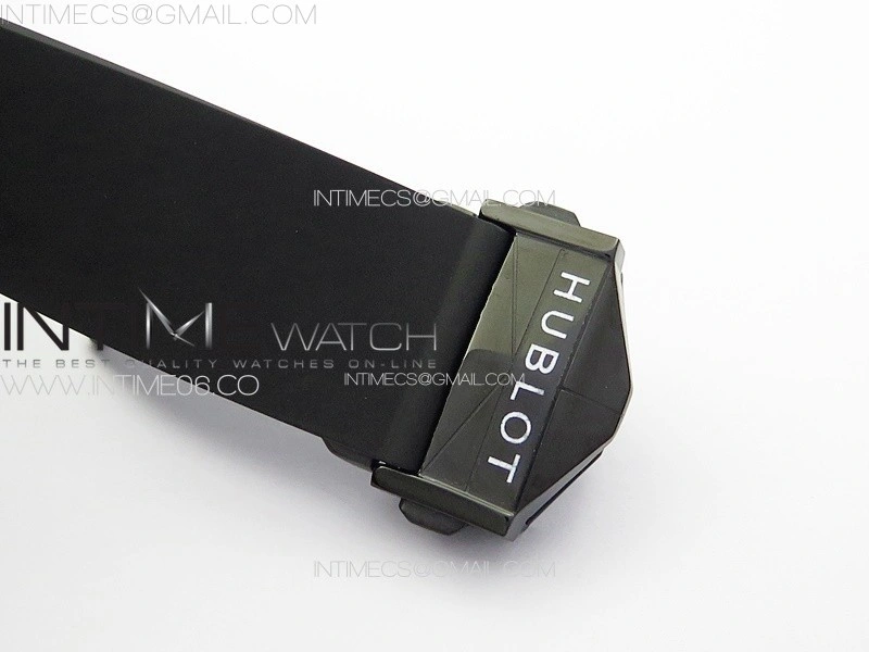 Big Bang Sang Bleu II Black Ceramic BBF Best Edition on Black Rubber Strap A1240