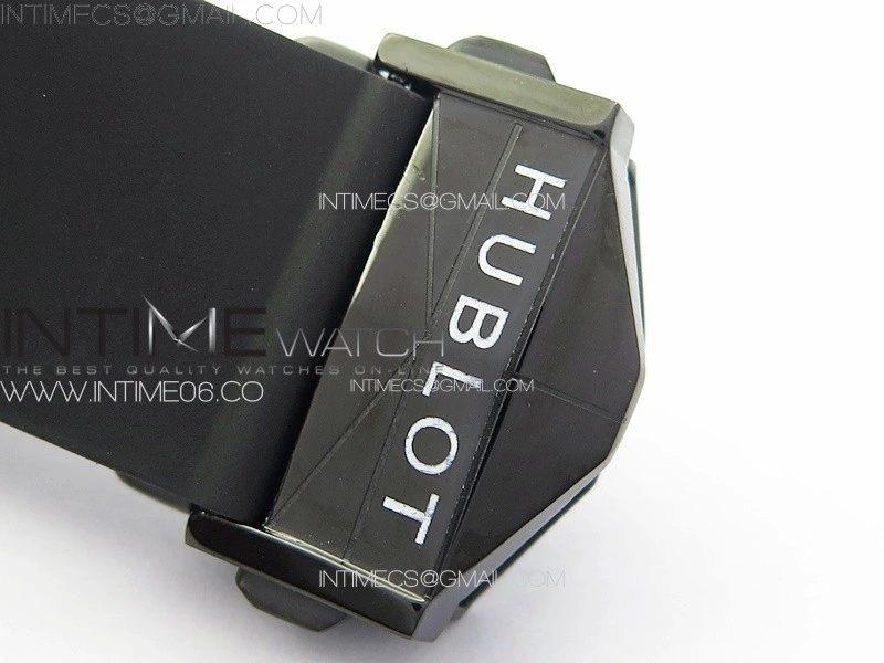 Big Bang Sang Bleu II Black Ceramic BBF Best Edition on Black Rubber Strap A1240