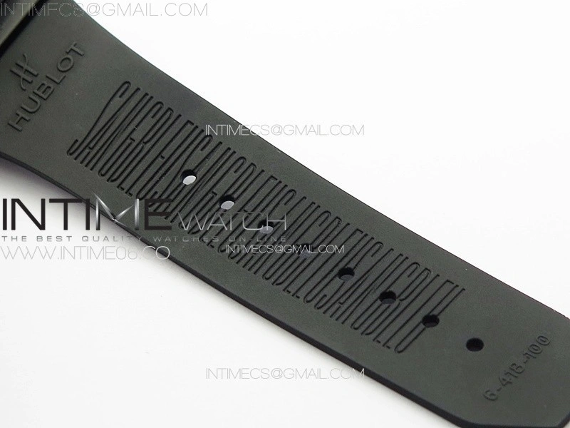 Big Bang Sang Bleu II Black Ceramic BBF Best Edition on Black Rubber Strap A1240