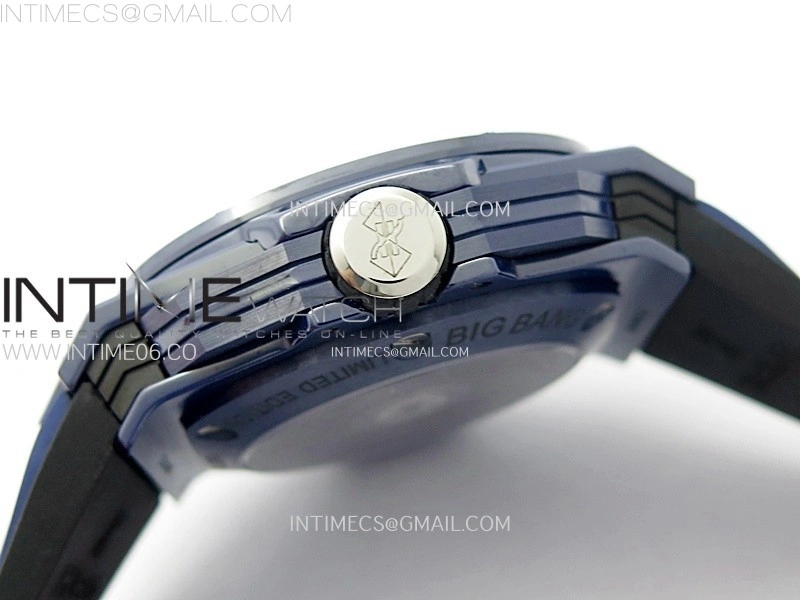 Big Bang Sang Bleu II Blue Ceramic BBF Best Edition on Blue Rubber Strap A1240