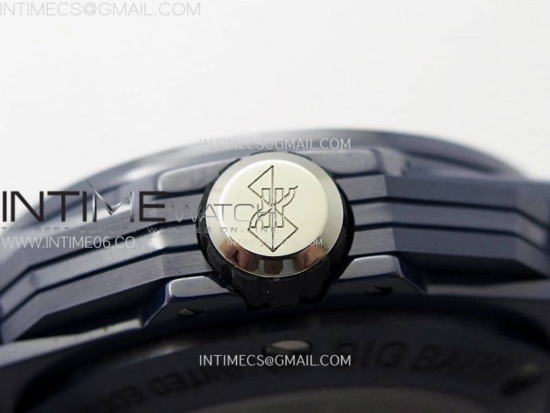 Big Bang Sang Bleu II Blue Ceramic BBF Best Edition on Blue Rubber Strap A1240