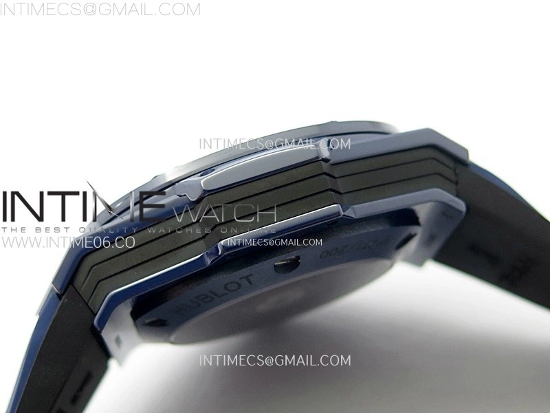 Big Bang Sang Bleu II Blue Ceramic BBF Best Edition on Blue Rubber Strap A1240