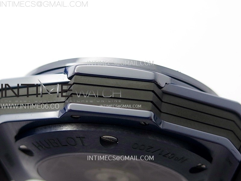 Big Bang Sang Bleu II Blue Ceramic BBF Best Edition on Blue Rubber Strap A1240