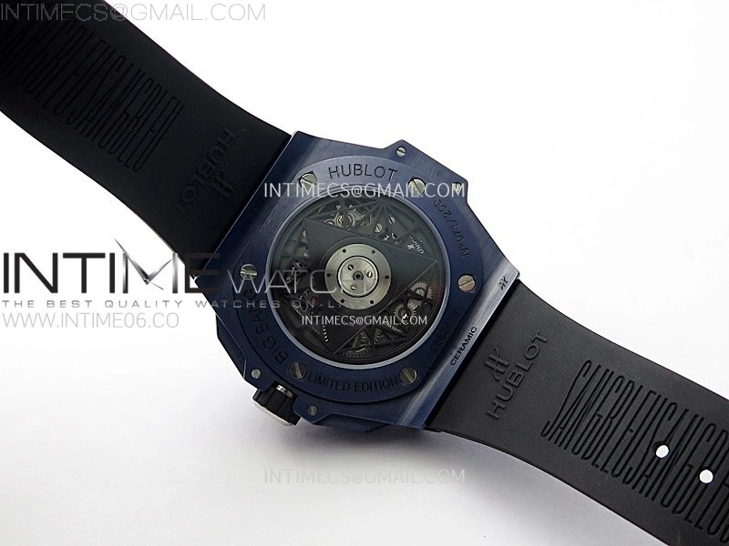 Big Bang Sang Bleu II Blue Ceramic BBF Best Edition on Blue Rubber Strap A1240