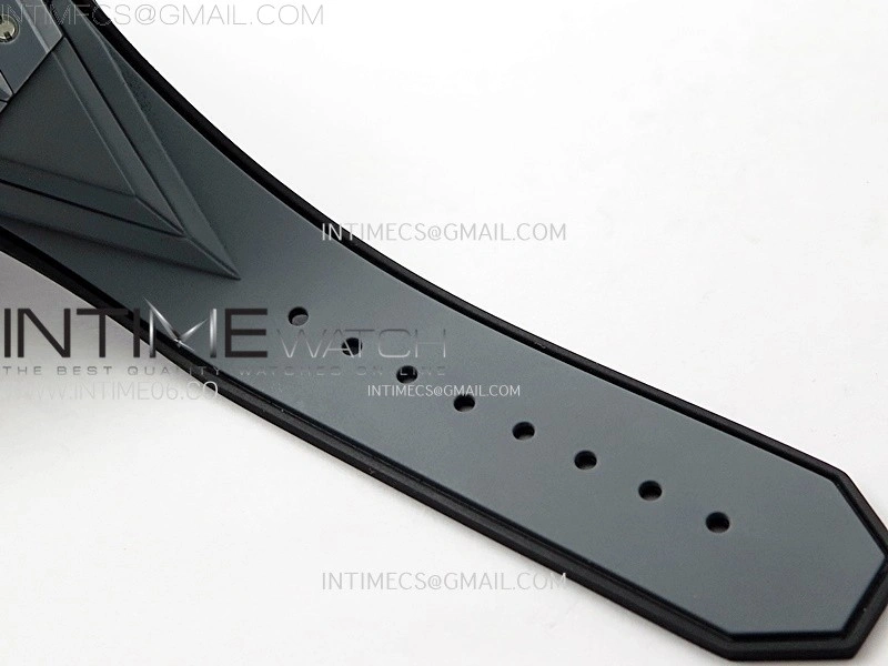 Big Bang Sang Bleu II Gray Ceramic BBF Best Edition on Gray Rubber Strap A1240