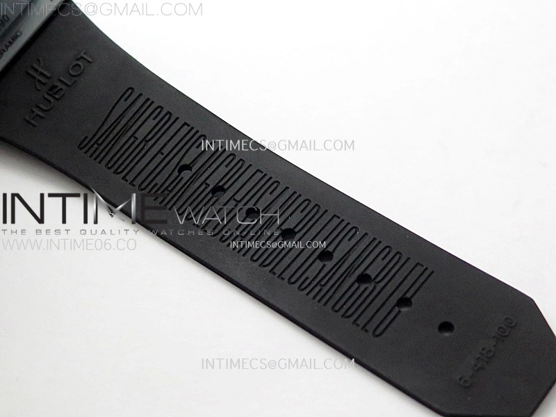 Big Bang Sang Bleu II Gray Ceramic BBF Best Edition on Gray Rubber Strap A1240