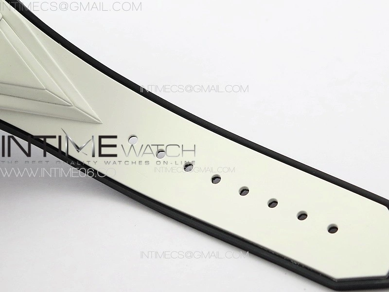 Big Bang Sang Bleu II White Ceramic BBF Best Edition on White Rubber Strap A1240