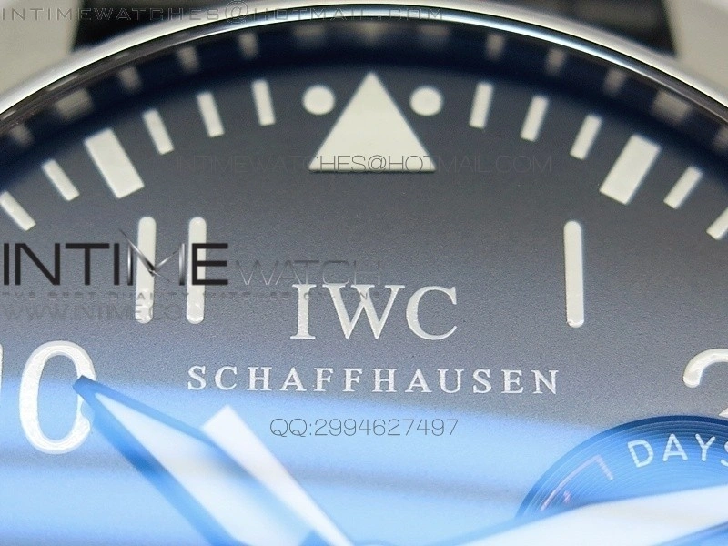 Big Pilot IW500901 AZF 1:1 Best Edition Black Dial on Black Leather Strap A521111