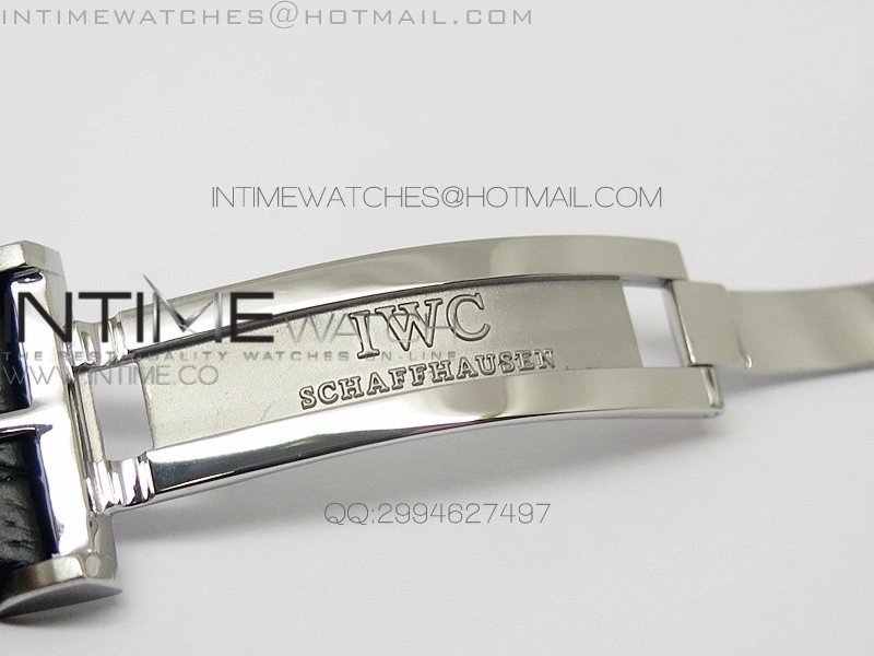 Big Pilot IW500901 AZF 1:1 Best Edition Black Dial on Black Leather Strap A521111