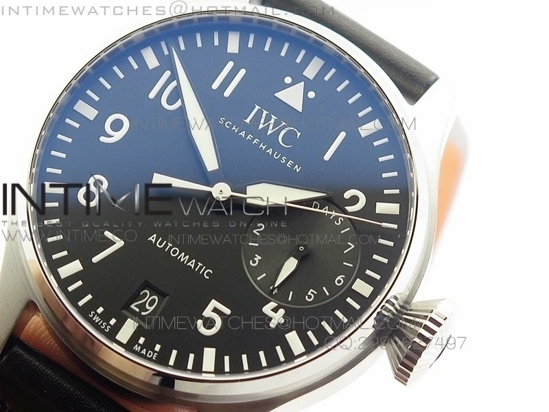 Big Pilot IW500912 AZF 1:1 Best Edition on Black Leather Strap A521111