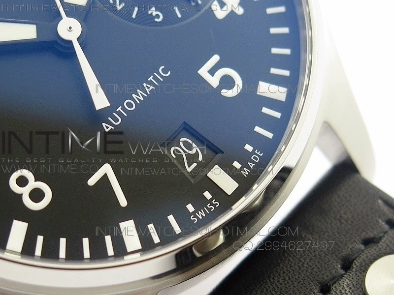 Big Pilot IW500912 AZF 1:1 Best Edition on Black Leather Strap A521111