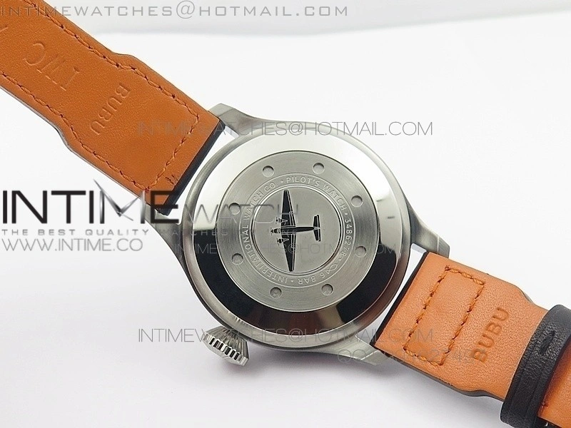 Big Pilot IW500912 AZF 1:1 Best Edition on Black Leather Strap A521111