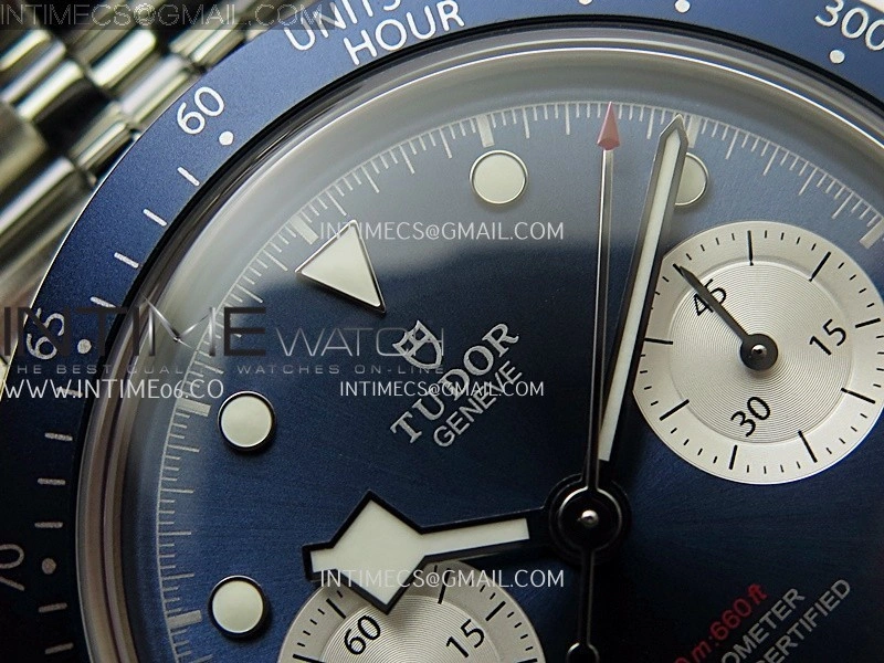 Black Bay Chrono M79360N SS ZF 1:1 Best Edition Blue Dial On SS Bracelet DD7750