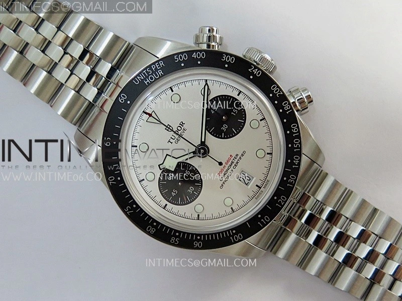 Black Bay Chrono M79360N SS ZF 1:1 Best Edition White Dial On SS Bracelet DD7750