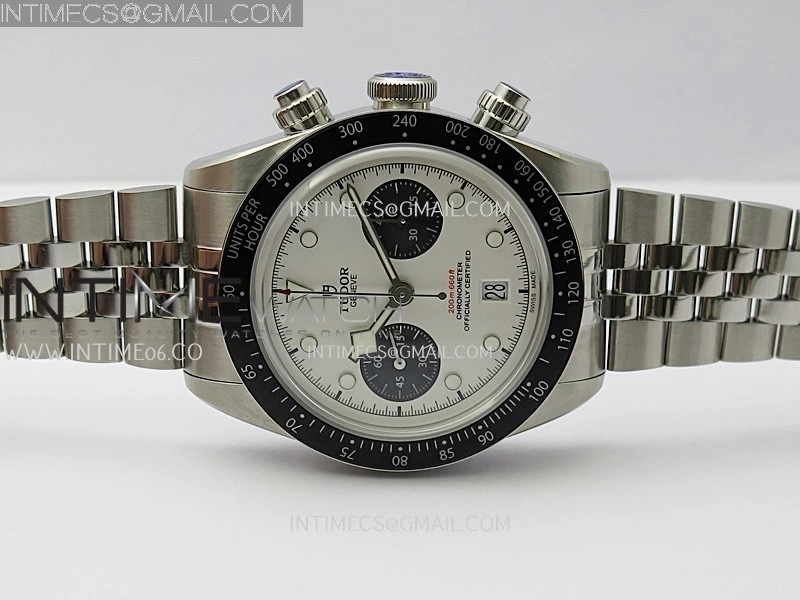 Black Bay Chrono M79360N SS ZF 1:1 Best Edition White Dial On SS Bracelet DD7750