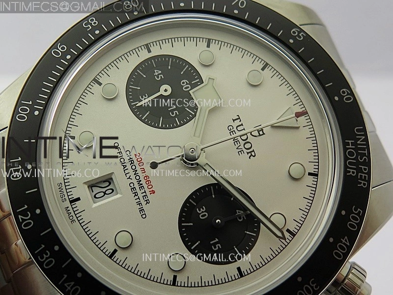 Black Bay Chrono M79360N SS ZF 1:1 Best Edition White Dial On SS Bracelet DD7750