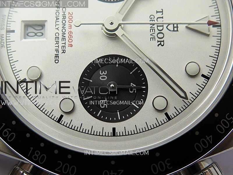 Black Bay Chrono M79360N SS ZF 1:1 Best Edition White Dial On SS Bracelet DD7750