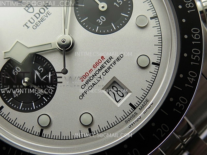 Black Bay Chrono M79360N SS ZF 1:1 Best Edition White Dial On SS Bracelet DD7750