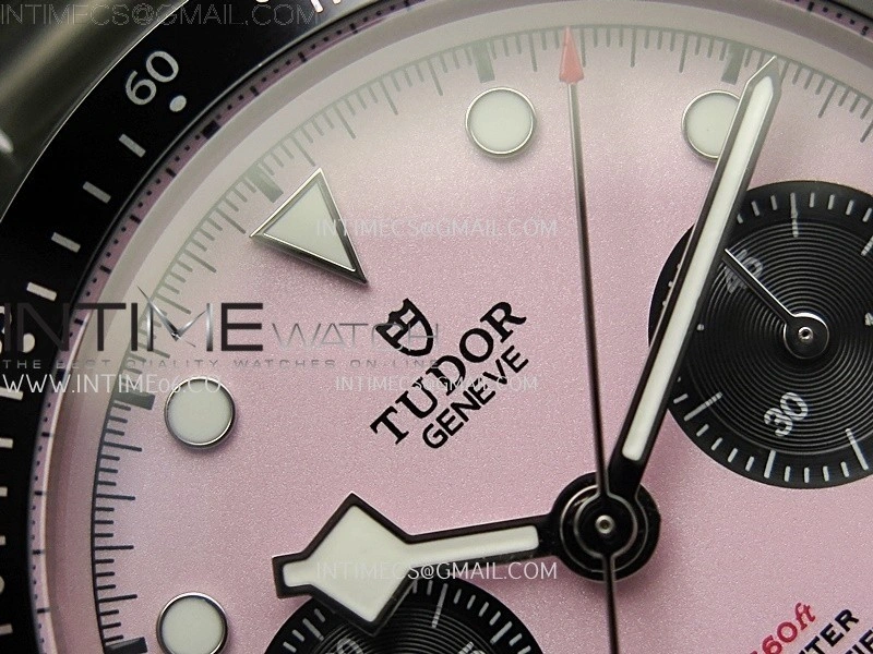 Black Bay Chrono SS TWF 1:1 Best Edition Pink Dial on SS Bracelet A7750