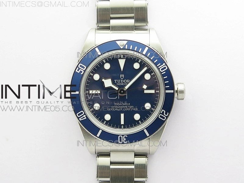 Black Bay Fifty Eight 39mm SS ZF 1:1 Best Edition Blue Dial on SS Bracelet A2824