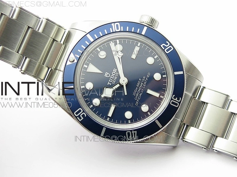 Black Bay Fifty Eight 39mm SS ZF 1:1 Best Edition Blue Dial on SS Bracelet A2824