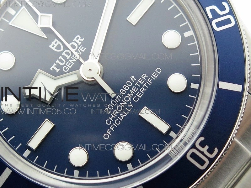 Black Bay Fifty Eight 39mm SS ZF 1:1 Best Edition Blue Dial on SS Bracelet A2824