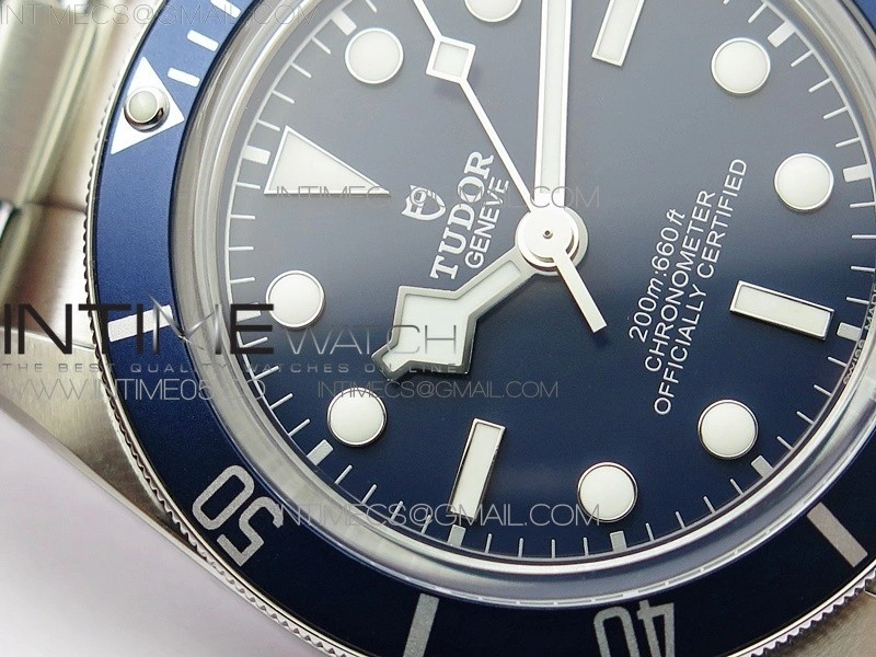 Black Bay Fifty Eight 39mm SS ZF 1:1 Best Edition Blue Dial on SS Bracelet A2824